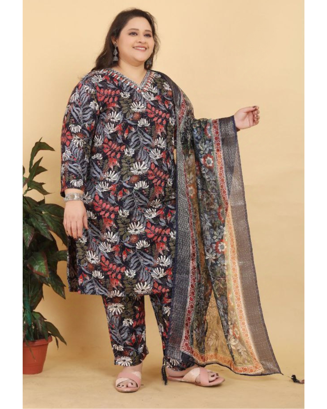 Plus Size Women's Kurta set mahezon