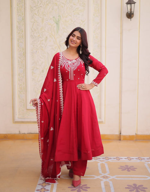 Load image into Gallery viewer, Premium Ready Made Designer Women Gown Pant with Dupatta Suit mahezon
