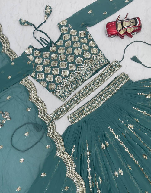 Load image into Gallery viewer, Festive Designer Ethnic Embroidery Sequence Women Lehenga Choli Dupatta mahezon
