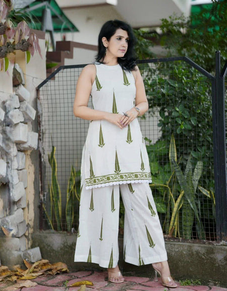 Premium Linen Cotton Designer Women Co-Ord Set mahezon