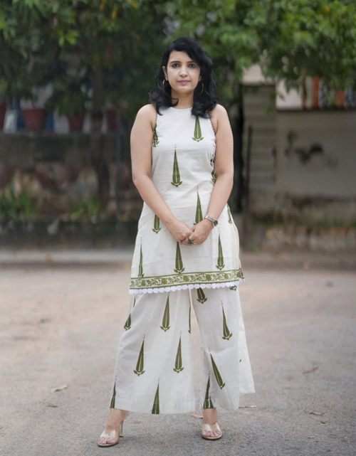 Load image into Gallery viewer, Premium Linen Cotton Designer Women Co-Ord Set mahezon
