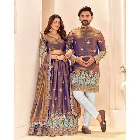 Premium Wedding Wear Couple Wear Same Matching Outfits Set Mahezon