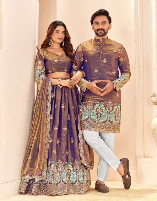 Load image into Gallery viewer, Premium Wedding Wear Couple Wear Same Matching Outfits Set Mahezon
