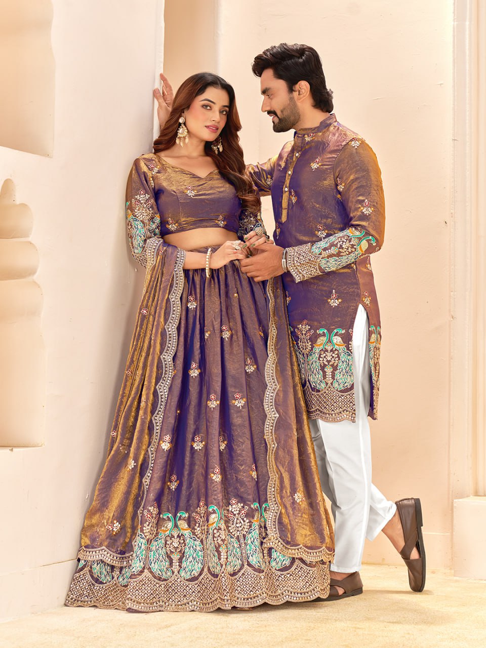 Premium Wedding Wear Couple Wear Same Matching Outfits Set Mahezon