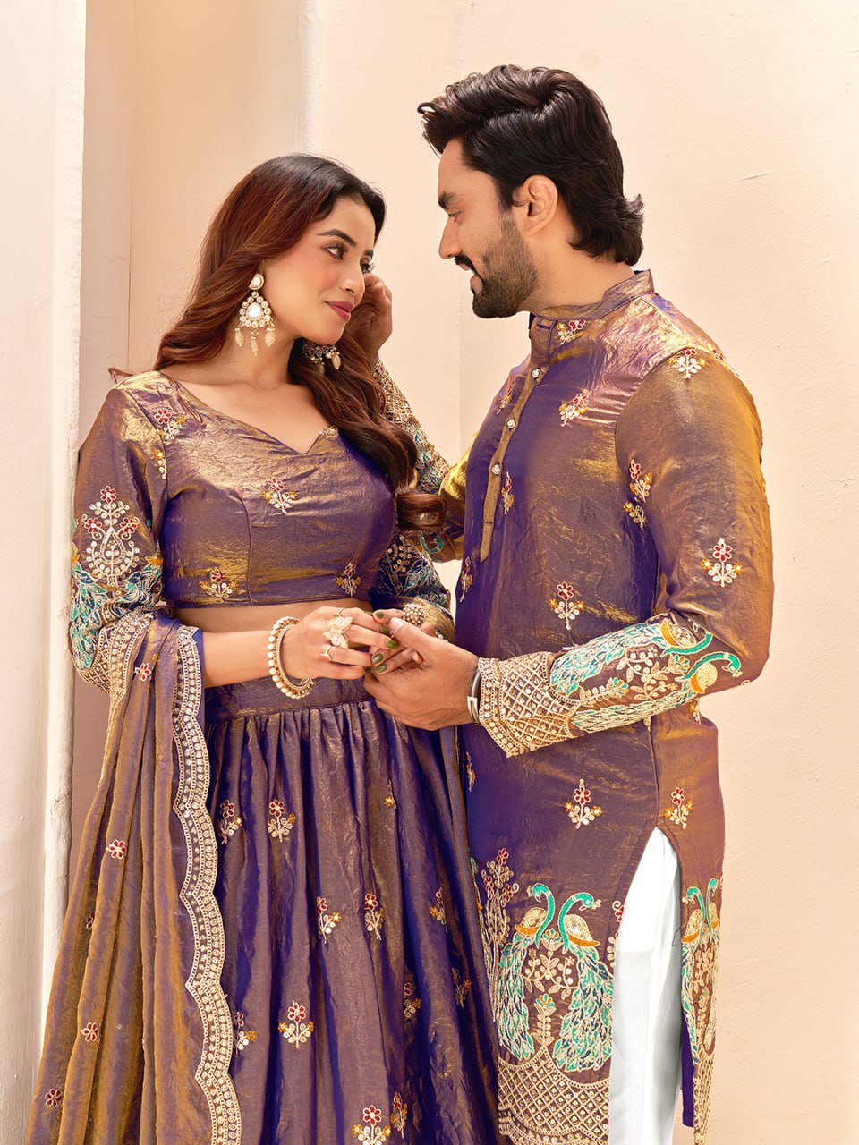 Premium Wedding Wear Couple Wear Same Matching Outfits Set Mahezon