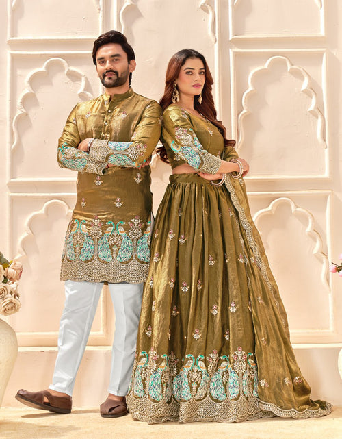 Load image into Gallery viewer, Premium Wedding Wear Embroidery Couple Wear Same Matching Outfits Set Mahezon
