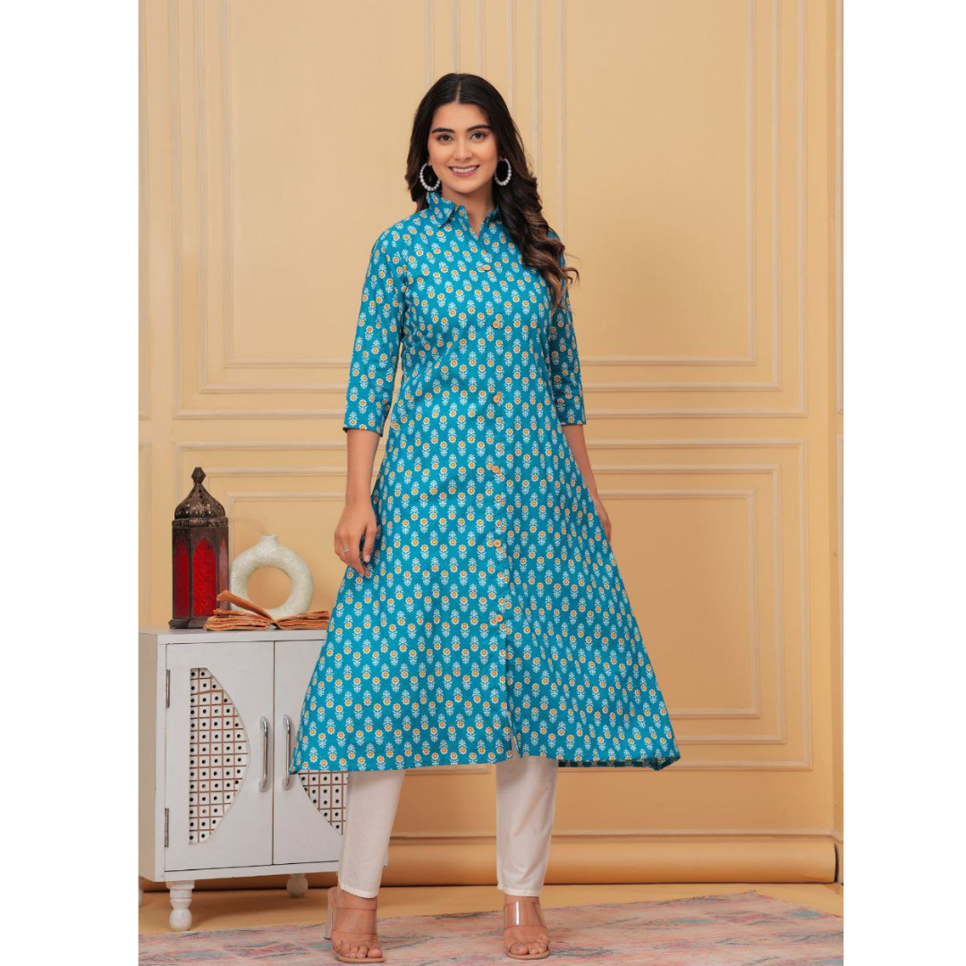 Pure Cotton Women's Kurti Pant set mahezon