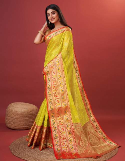 Load image into Gallery viewer, Pure Lichi Party wear Silk Women&#39;s Saree mahezon

