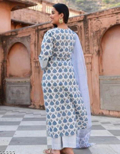 Load image into Gallery viewer, Pure Cotton Kurta set with Dupatta for Women mahezon
