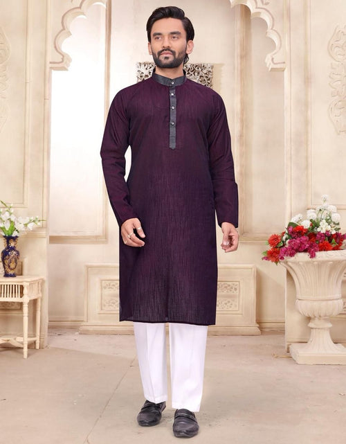 Load image into Gallery viewer, Traditional Indian Couples Same Matching Men Kurta Pajama and Women Saree Blouse Outfits Set mahezon
