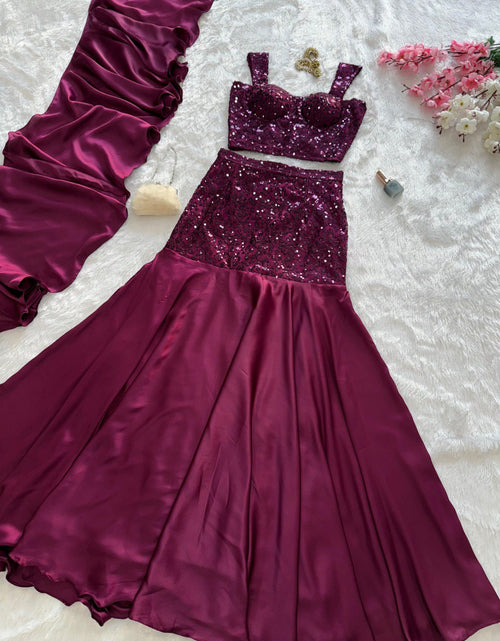 Load image into Gallery viewer, Women's Designer Party wear Blouse Skirt Dupatta mahezon
