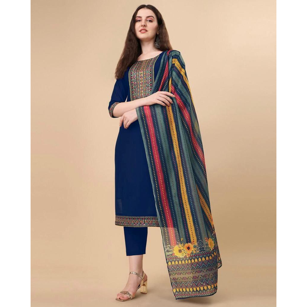 Rayon Embroidery Sequence Party wear Women's Kurta Suit mahezon