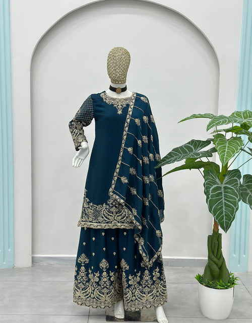 Load image into Gallery viewer, Ready Made Festive Silk Kurti  Pant with Dupatta Suit mahezon
