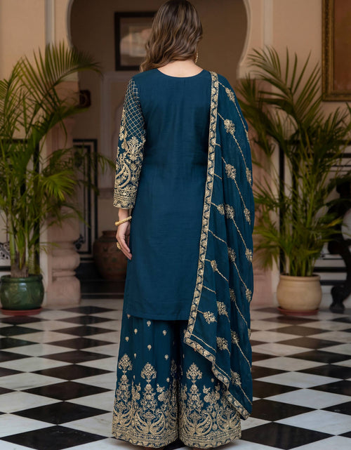 Load image into Gallery viewer, Ready Made Festive Silk Kurti  Pant with Dupatta Suit mahezon
