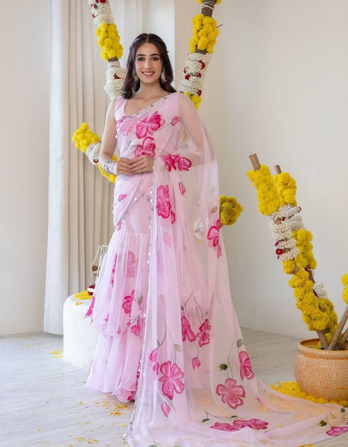 Load image into Gallery viewer, Ready to wear Party wear Women&#39;s Lehenga Saree
