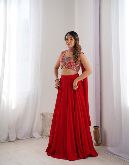 Load image into Gallery viewer, Ready to wear Red Wedding Lehenga Choli
