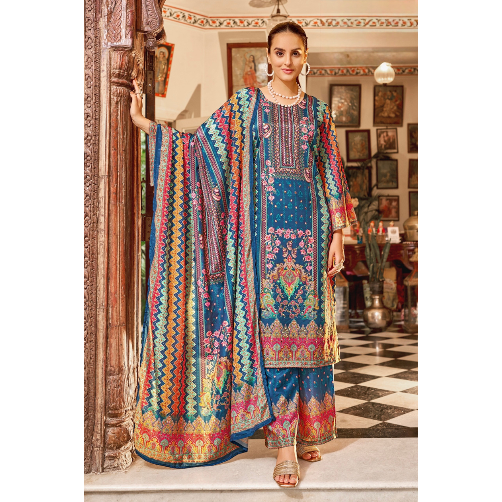 Readymade Festive Women’s Top Palazzo Suit Banwery