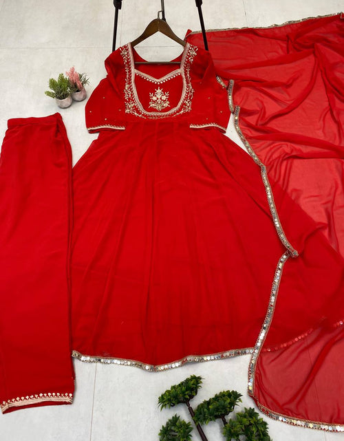 Load image into Gallery viewer, Readymade Embroidery Women Gown Dupatta Dress Mahezon
