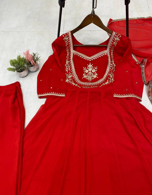 Load image into Gallery viewer, Readymade Embroidery Women Gown Dupatta Dress Mahezon
