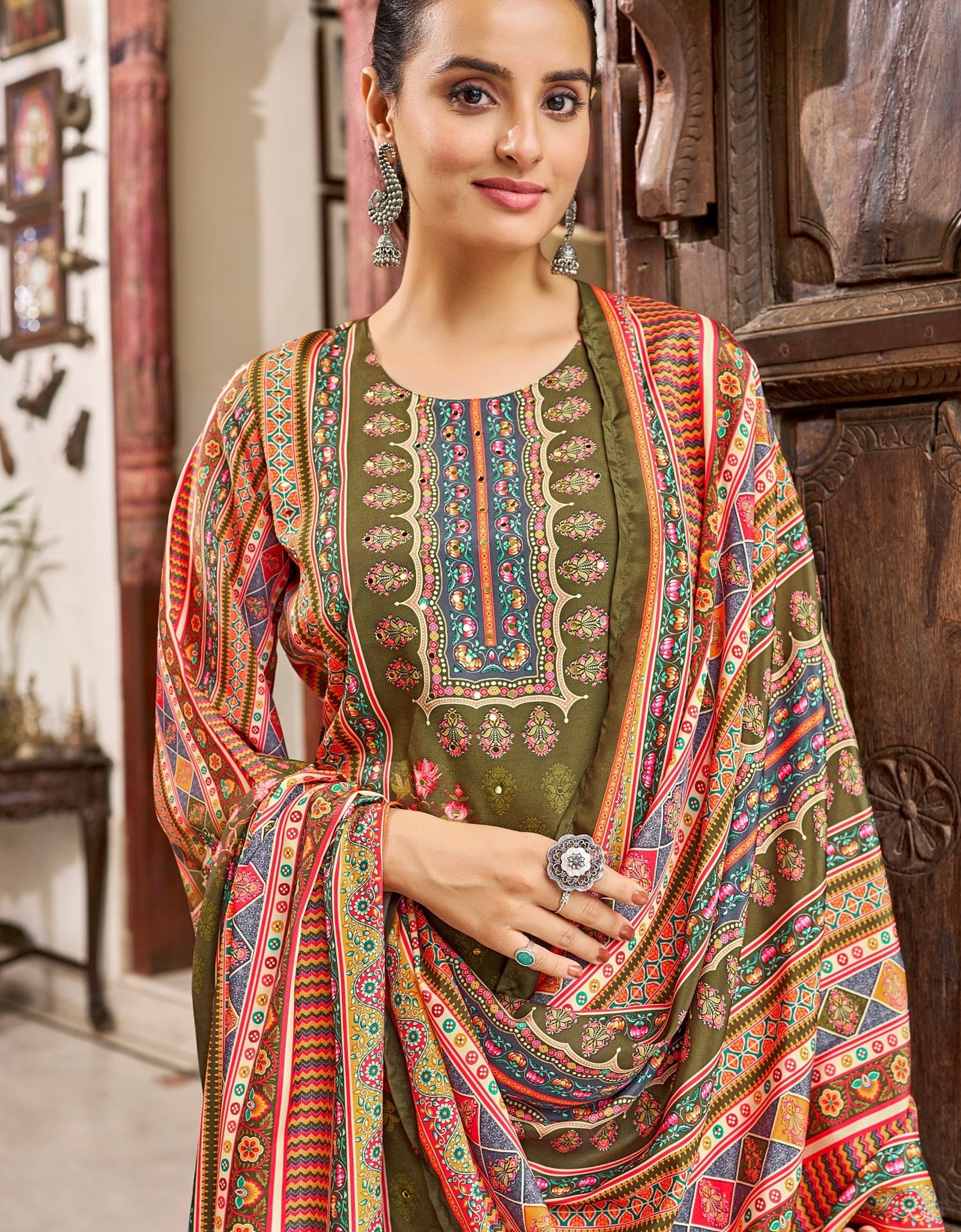 Readymade Festive Women’s Top Palazzo Suit Banwery