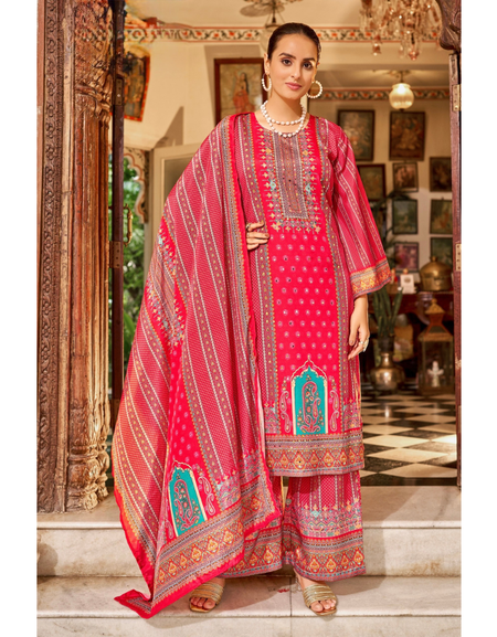 Readymade Festive Women’s Top Palazzo Suit Banwery