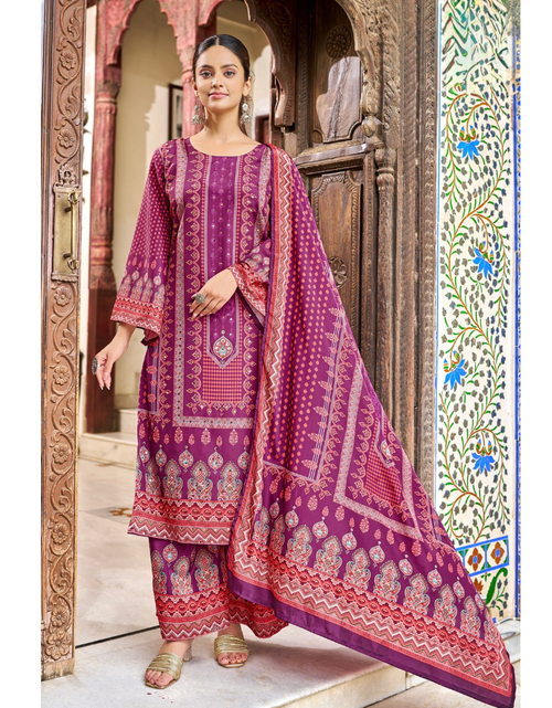 Load image into Gallery viewer, Readymade Festive Women’s Top Palazzo Suit Banwery
