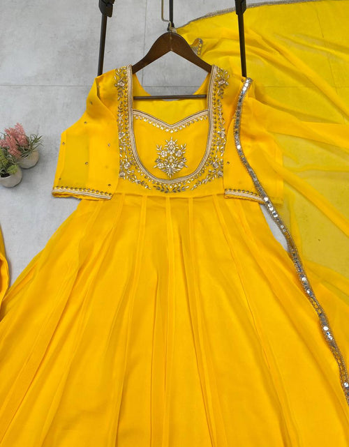 Load image into Gallery viewer, Readymade Embroidery Women Gown Dupatta Dress Mahezon
