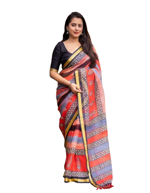 Load image into Gallery viewer, Printed Kanchi Kota Party wear Women&#39;s Saree mahezon
