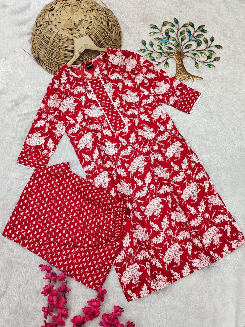 Pure Cotton Kurti set for Women mahezon