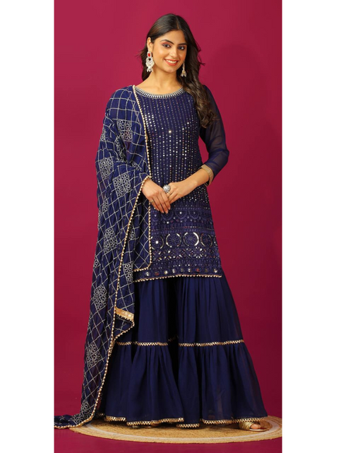 Load image into Gallery viewer, Sharara Plazo Suit for Women&#39;s and Girls mahezon
