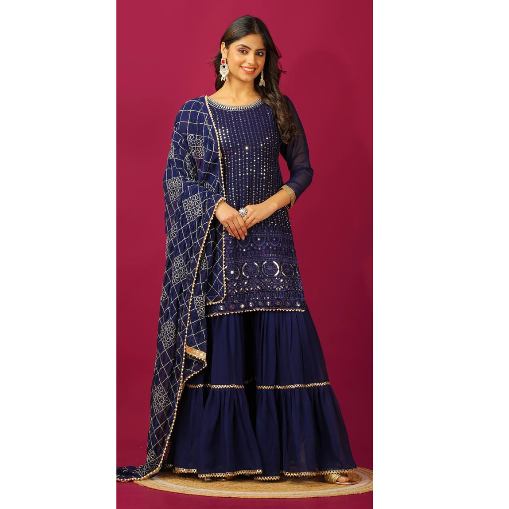 Sharara Plazo Suit for Women's and Girls mahezon