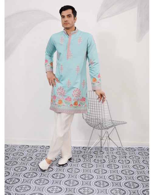 Load image into Gallery viewer, Festive Indian Premium Men Kurta mahezon
