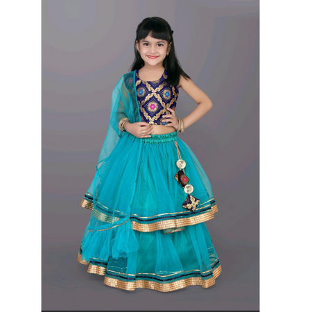 Stylish Kids Girls Party wear Lehenga Blouse