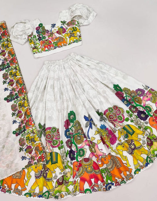 Load image into Gallery viewer, Stylish Traditional Girl Kids Lehenga Blouse Dupatta mahezon
