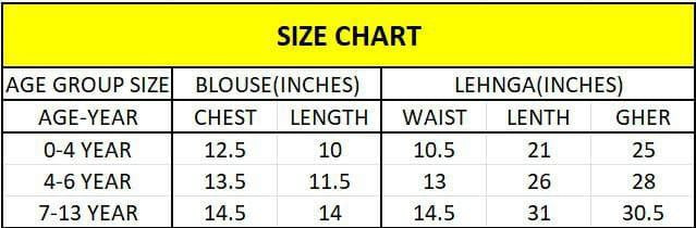 Stylish Traditional Girl Kids Lehenga Blouse Dupatta mahezon