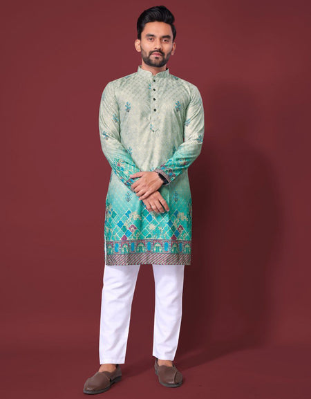 Traditional Indian Designer Father Son Same Matching Kurta Pajama mahezon