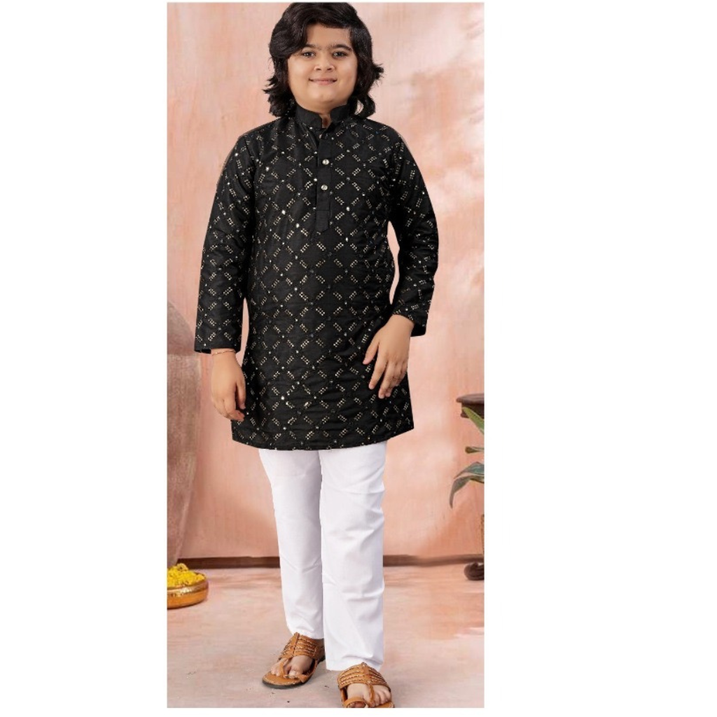 Traditional Indian Kids Boy Kurta Pajama Set mahezon