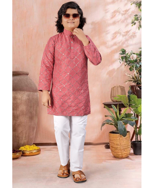 Load image into Gallery viewer, Traditional Indian Kids Boy Kurta Pajama Set mahezon
