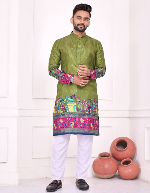 Load image into Gallery viewer, Couple Wear Same Matching Men Kurta Pajama Women Lehenga Choli Dupatta mahezon
