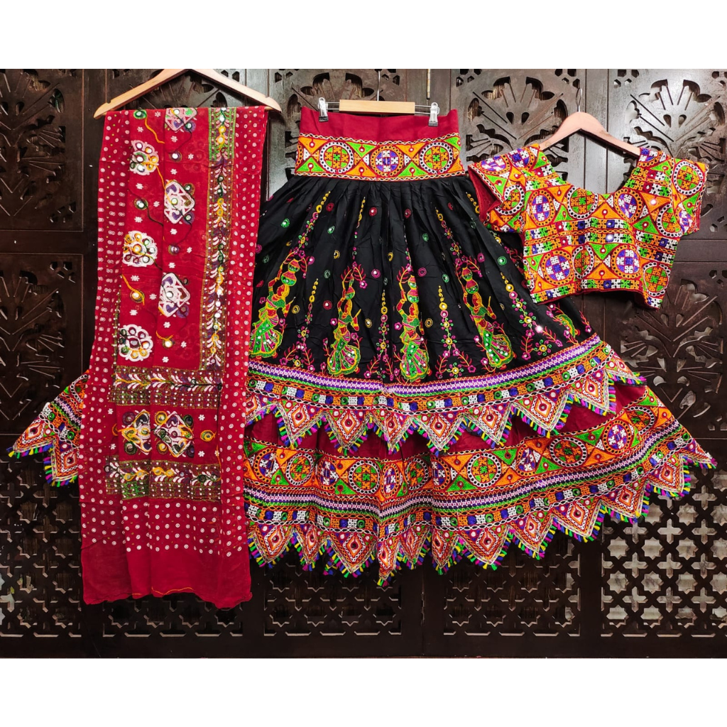 Traditional Navratri Embroidery Women Lehenga Choli mahezon