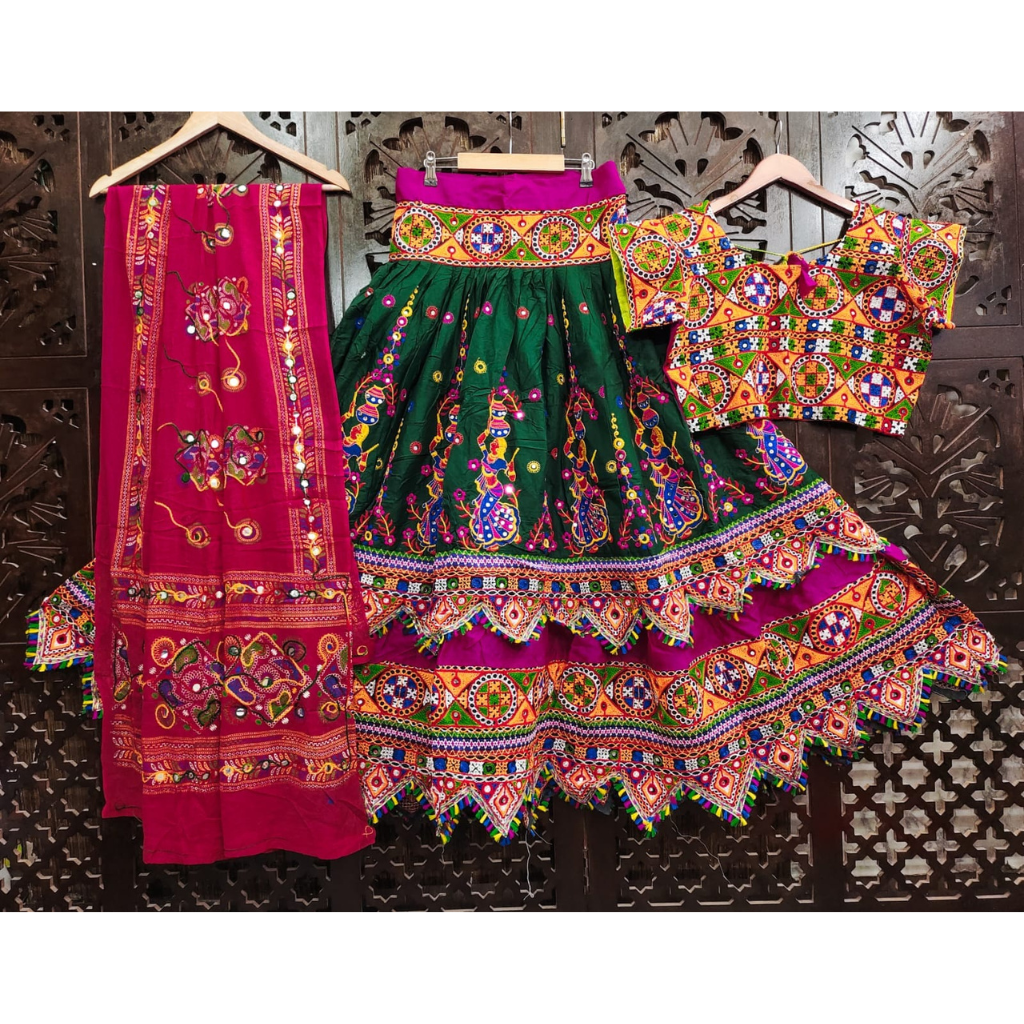 Traditional Navratri Embroidery Women Lehenga Choli mahezon