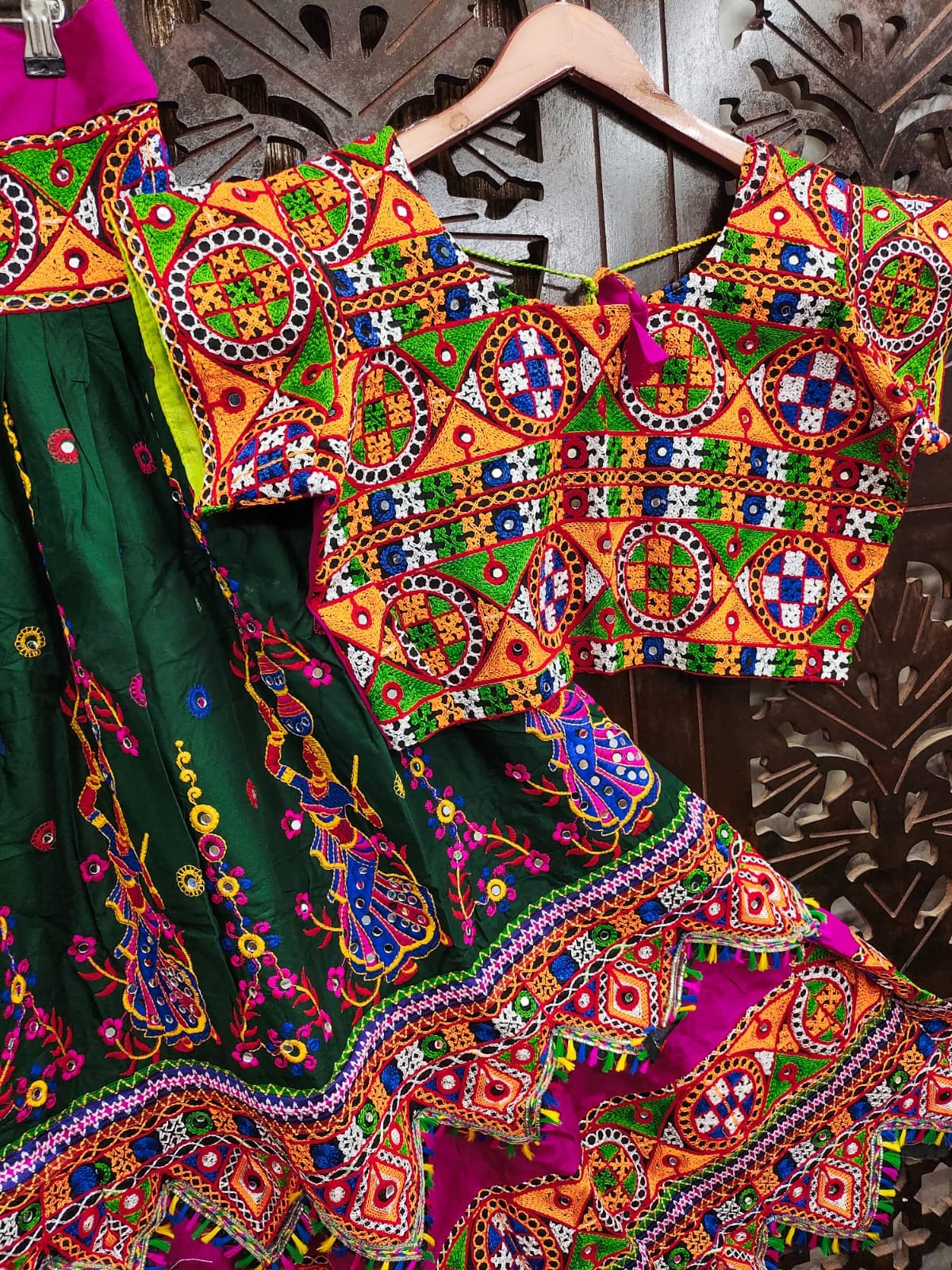Traditional Navratri Embroidery Women Lehenga Choli mahezon