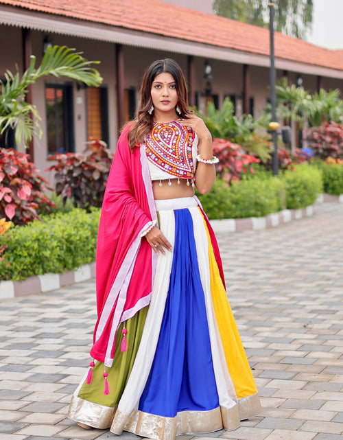 Load image into Gallery viewer, Traditional Navratri Embroidery Women Lehenga Choli Dupatta mahezon
