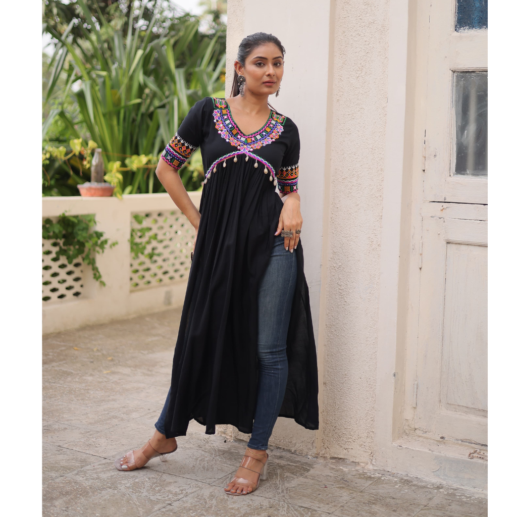 Traditional Navratri Garba Women Kurti mahezon