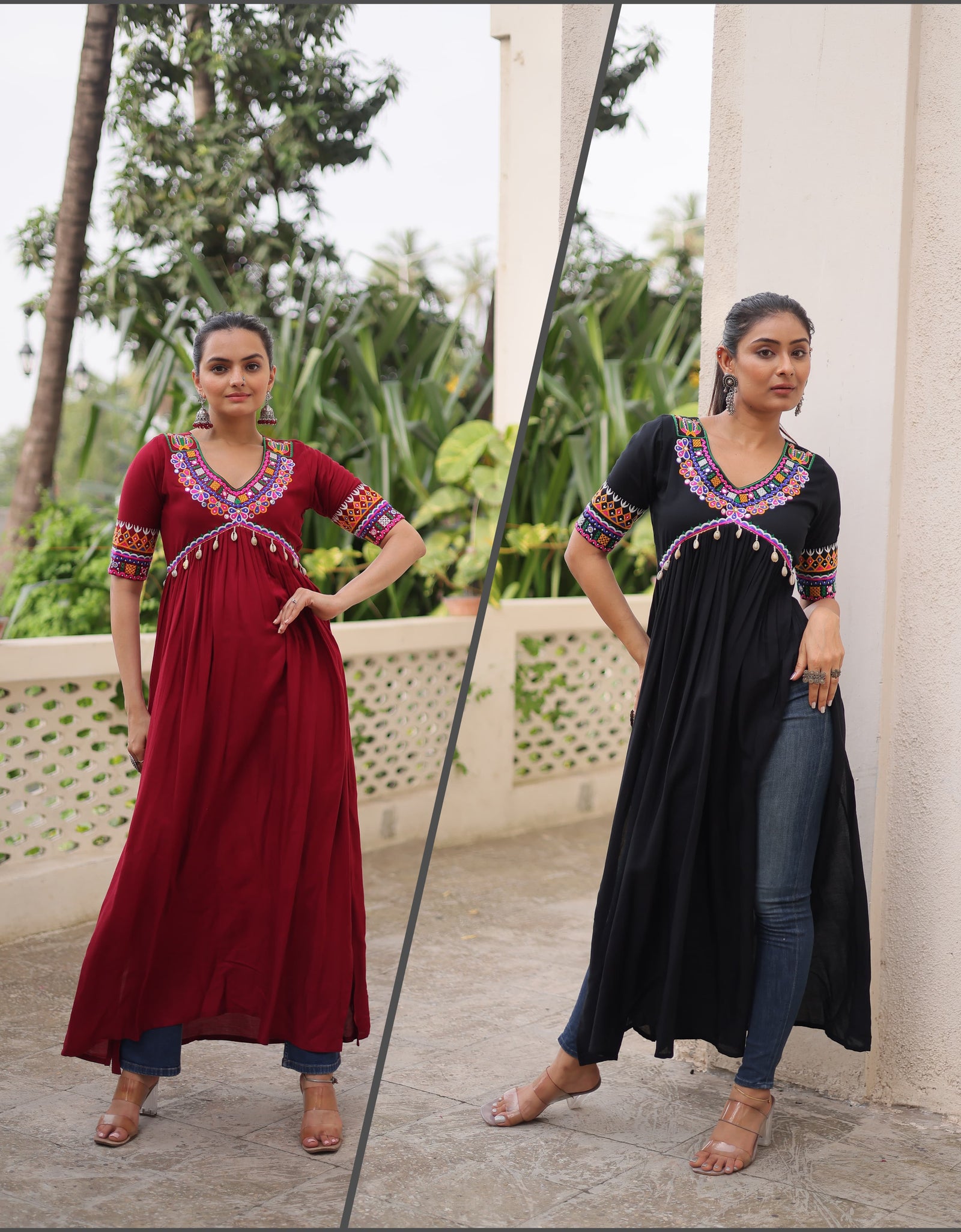 Traditional Navratri Garba Women Kurti mahezon