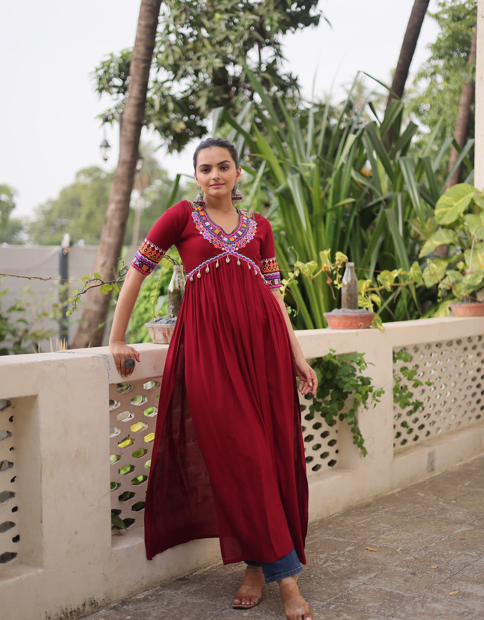 Traditional Navratri Garba Women Kurti mahezon