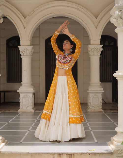 Load image into Gallery viewer, Navratri Garba Women’s Kurti Lehenga Dress mahezon
