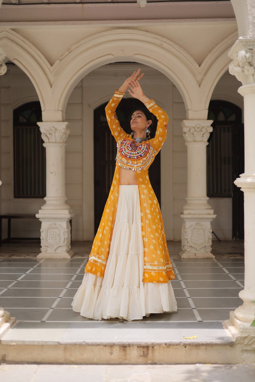 Navratri Garba Women’s Kurti Lehenga Dress mahezon