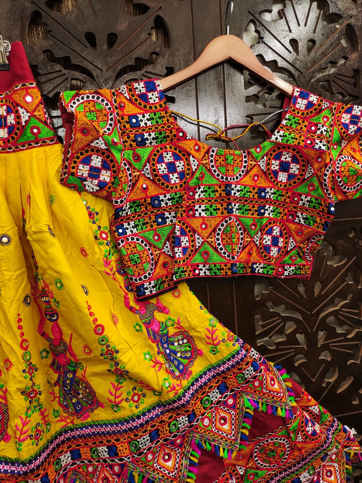 Traditional Navratri Embroidery Women Lehenga Choli mahezon