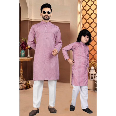 Traditional Stylish Father and Son Same Matching Twinning Kurta Pajama Outfits mahezon